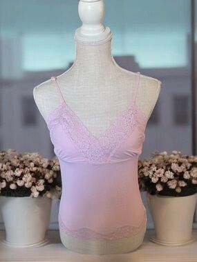 Victoria's Secret Lavender Lace-Trim Camisole